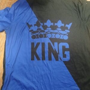 KING Graphic Tee in Blue and Black